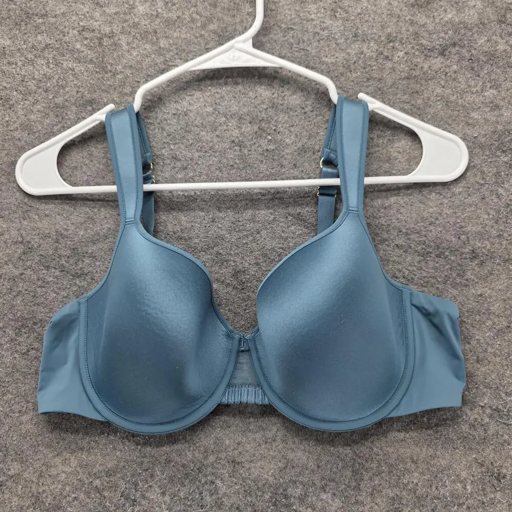 ThirdLove Bra Womens 34D Blue T-Shirt Underwire Molded Padded Full Coverage